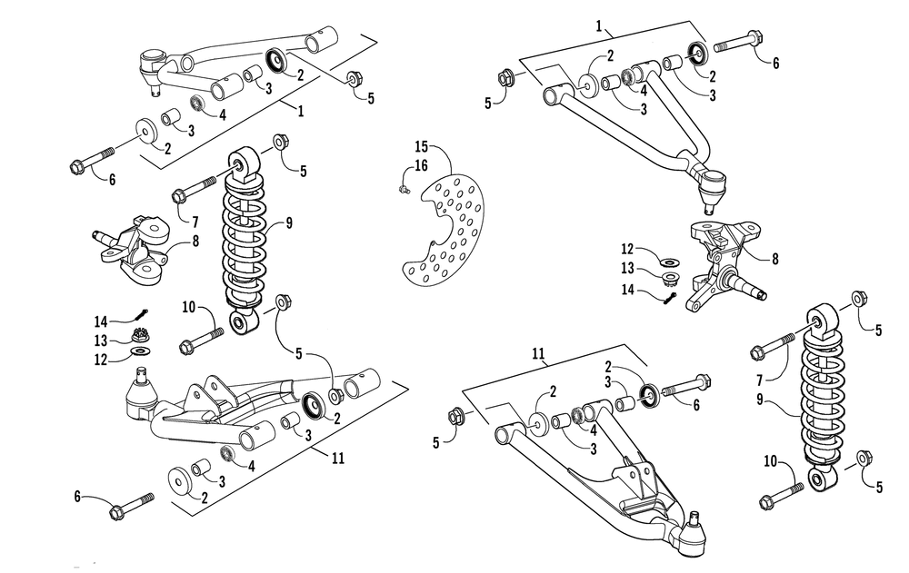 Front suspension assembly
