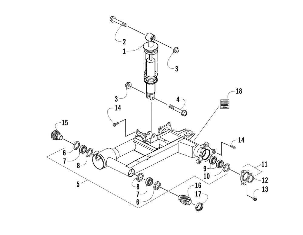 Rear suspension assembly