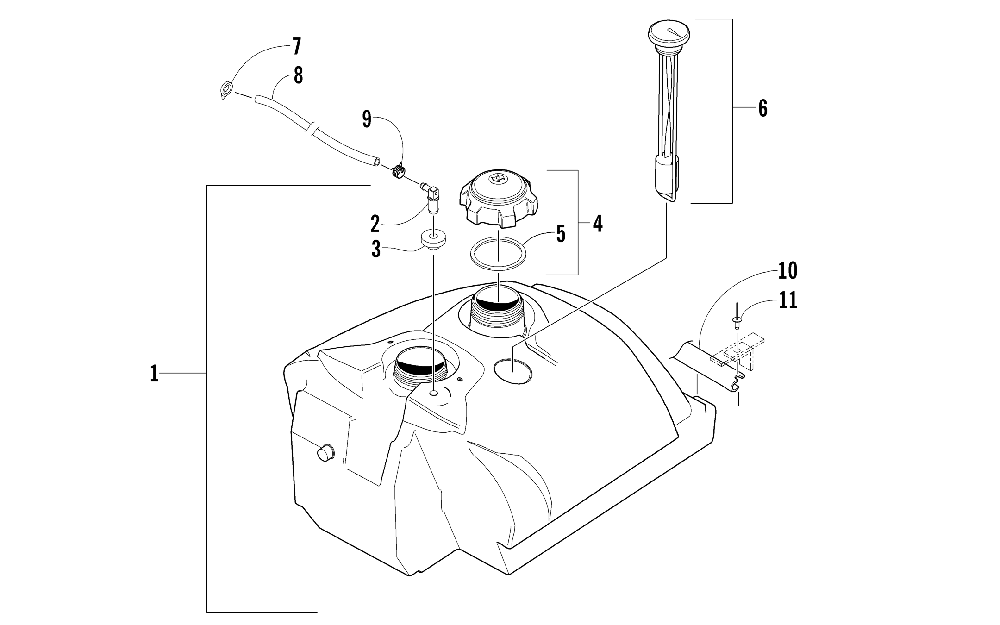 Gas tank assembly