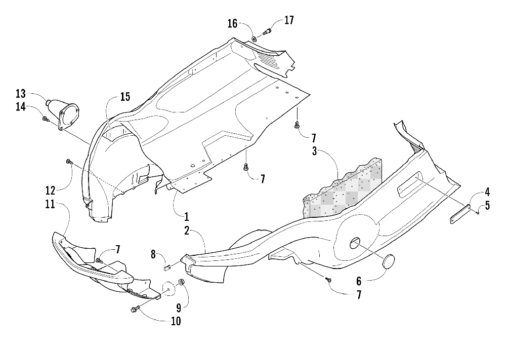 Belly pan and front bumper assembly