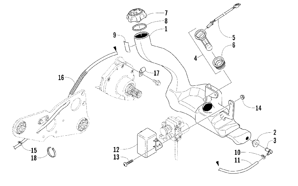 Oil tank assembly