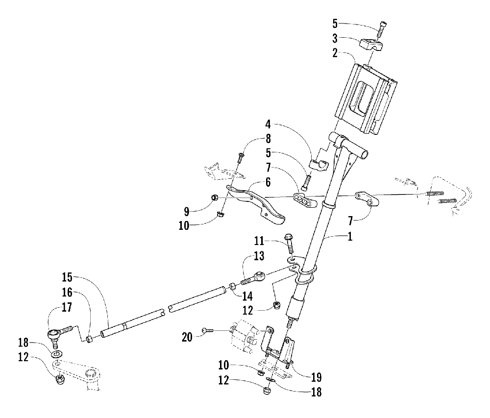 Steering post assembly