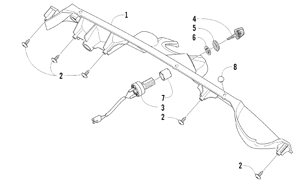 Console and switch assembly