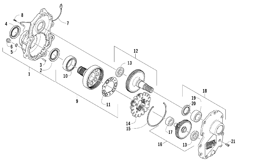 Gearcase assembly