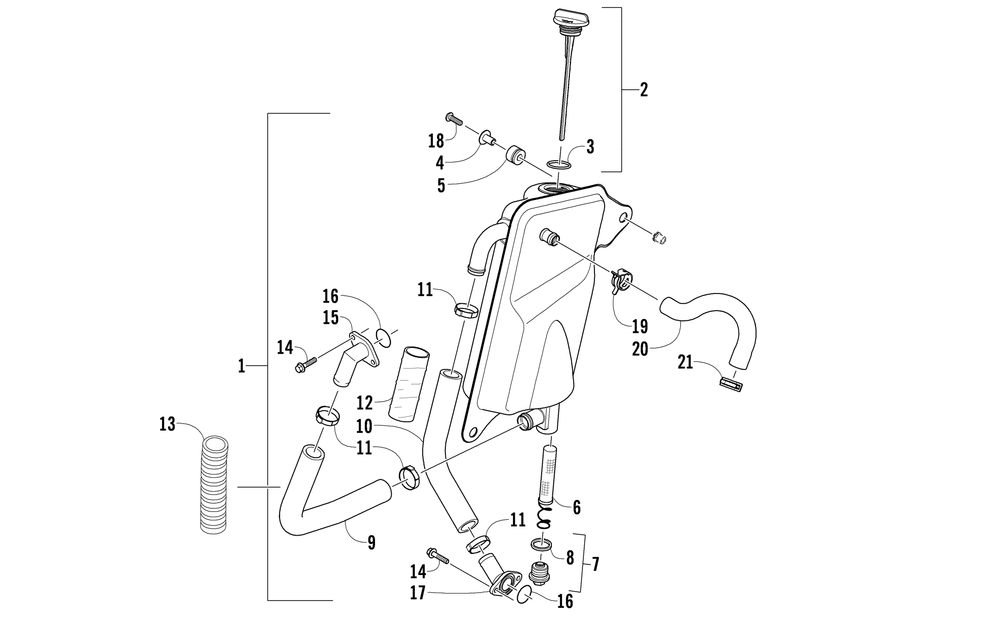 Oil tank assembly