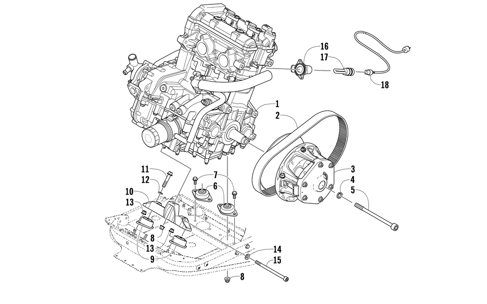 Engine and related parts