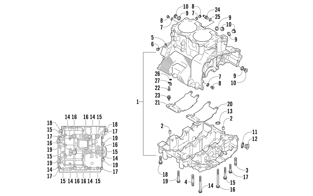 Crankcase assembly