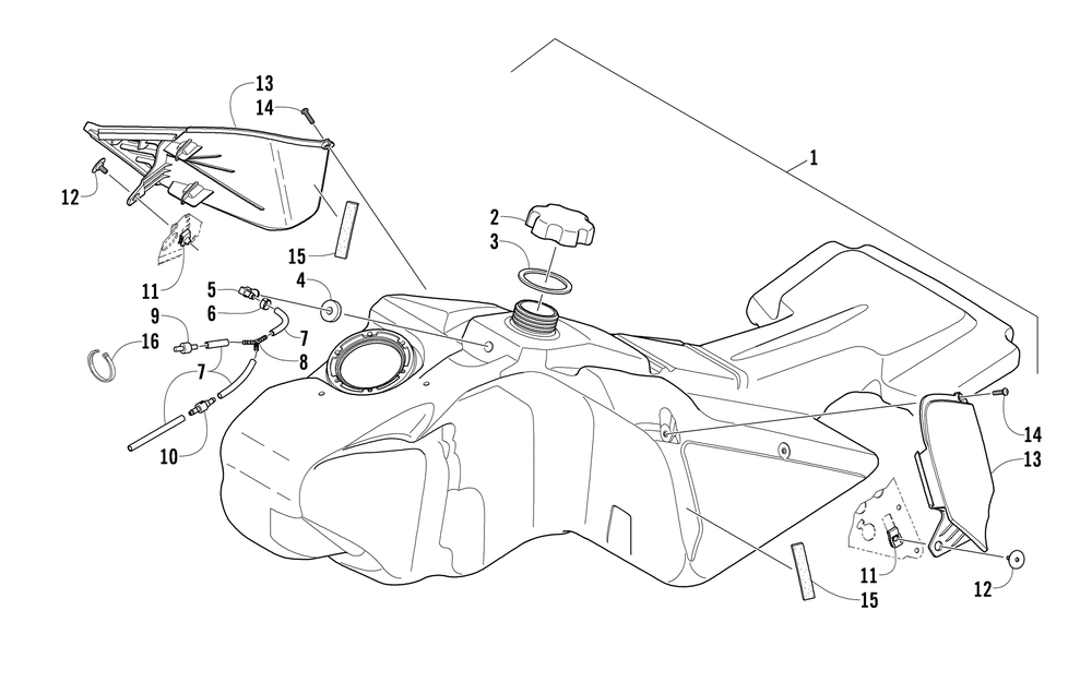 Gas tank assembly