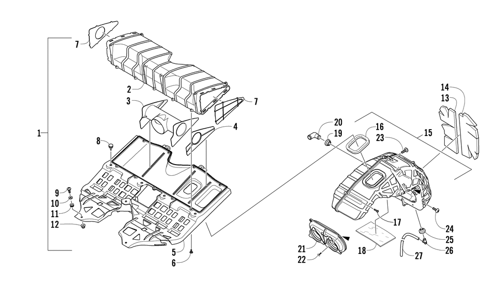 Air silencer assembly