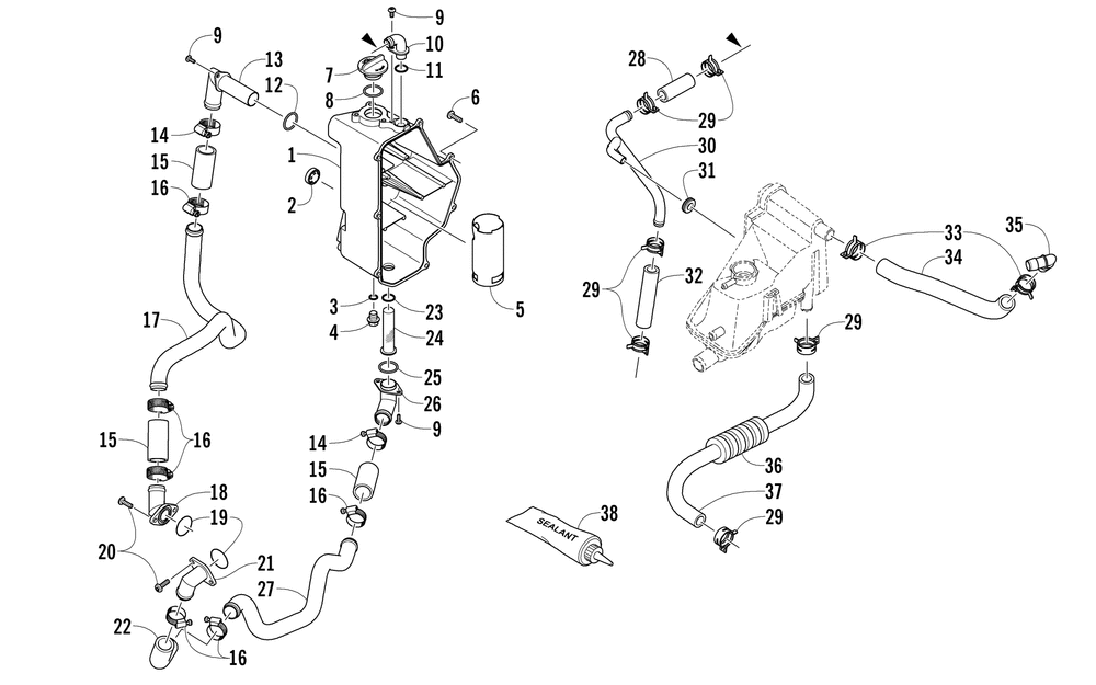 Oil tank assembly