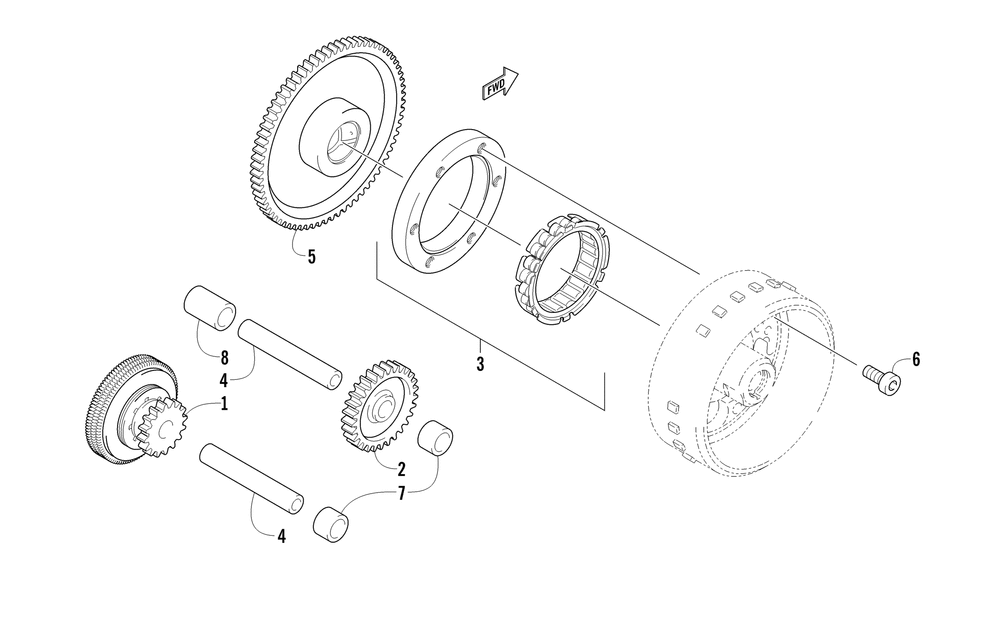 Starter clutch assembly