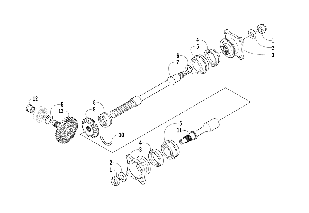 Secondary drive assembly