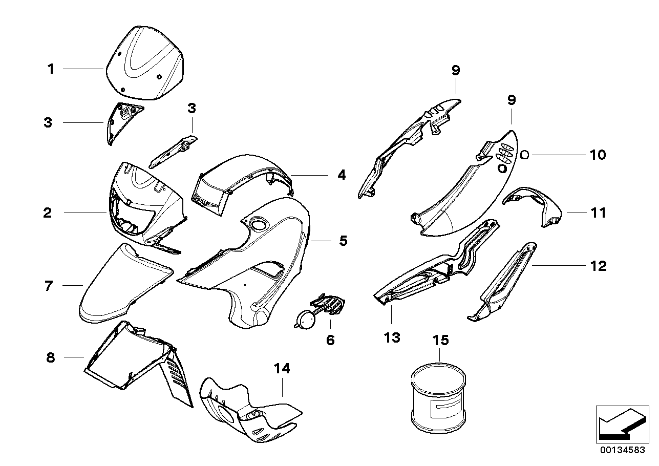 Painted parts u715 tiefschwarz