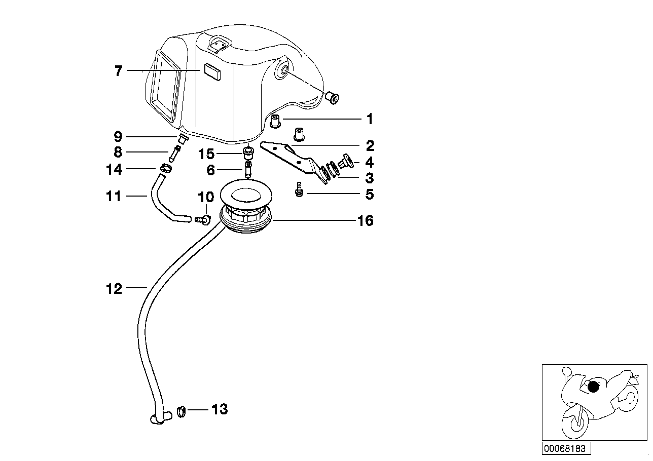 Intake muffler, mounting parts