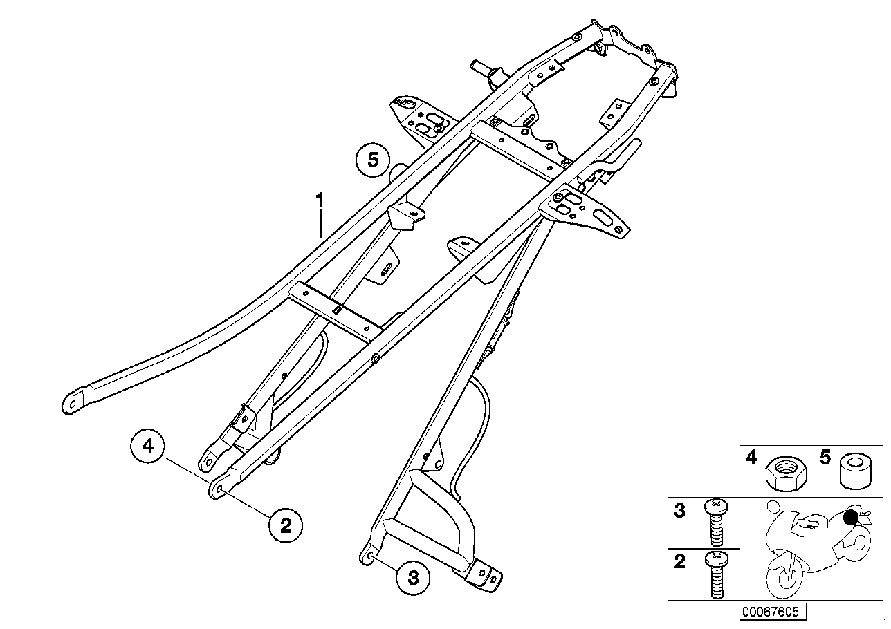 Rear frame