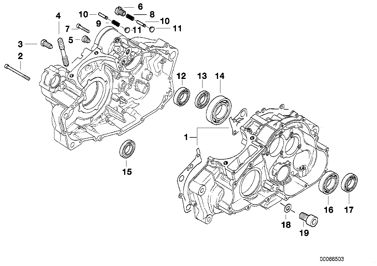 Engine housing mounting parts