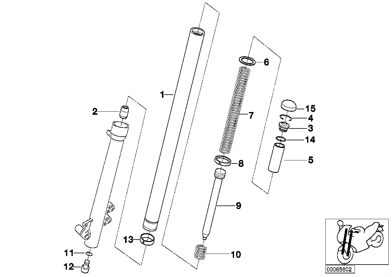 Fork tube _ shock _ spring