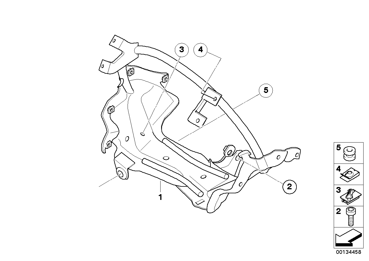 Bracket f cockpit trim panel