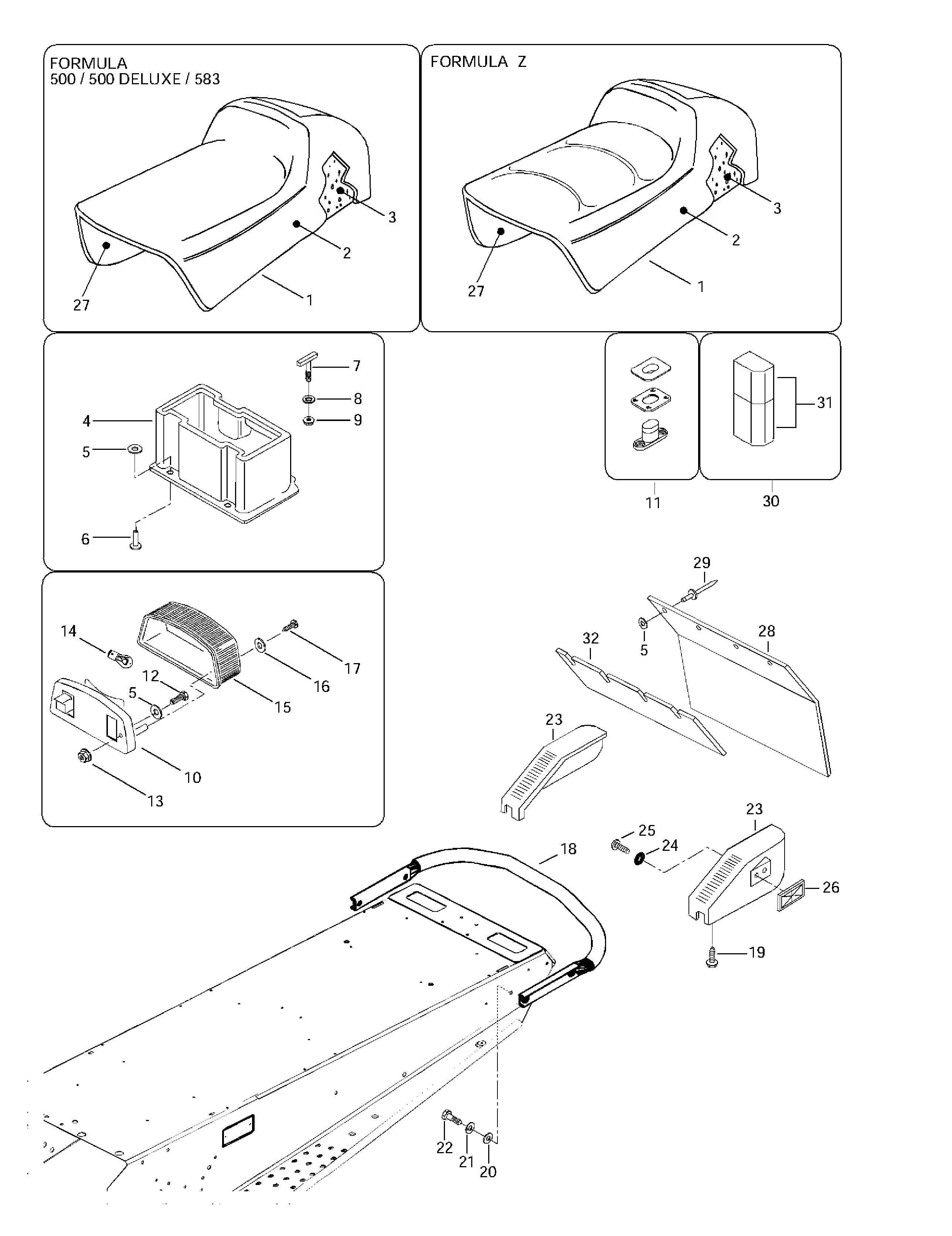 Seat and accessories