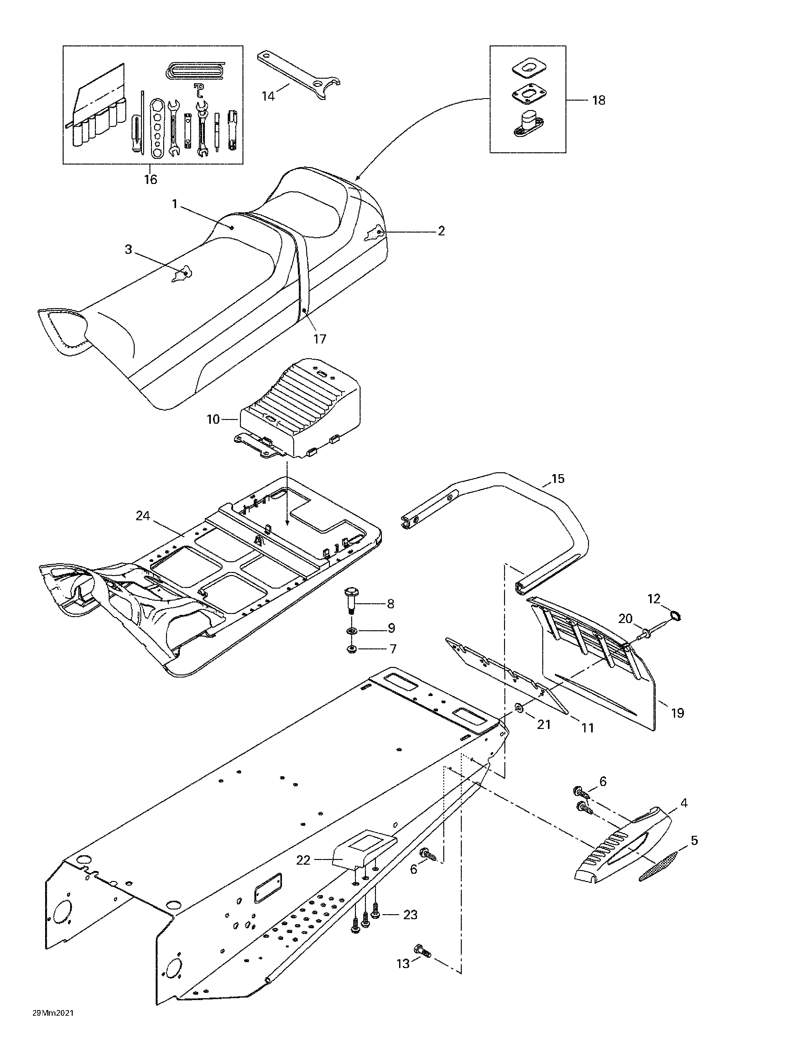 Seat and accessories