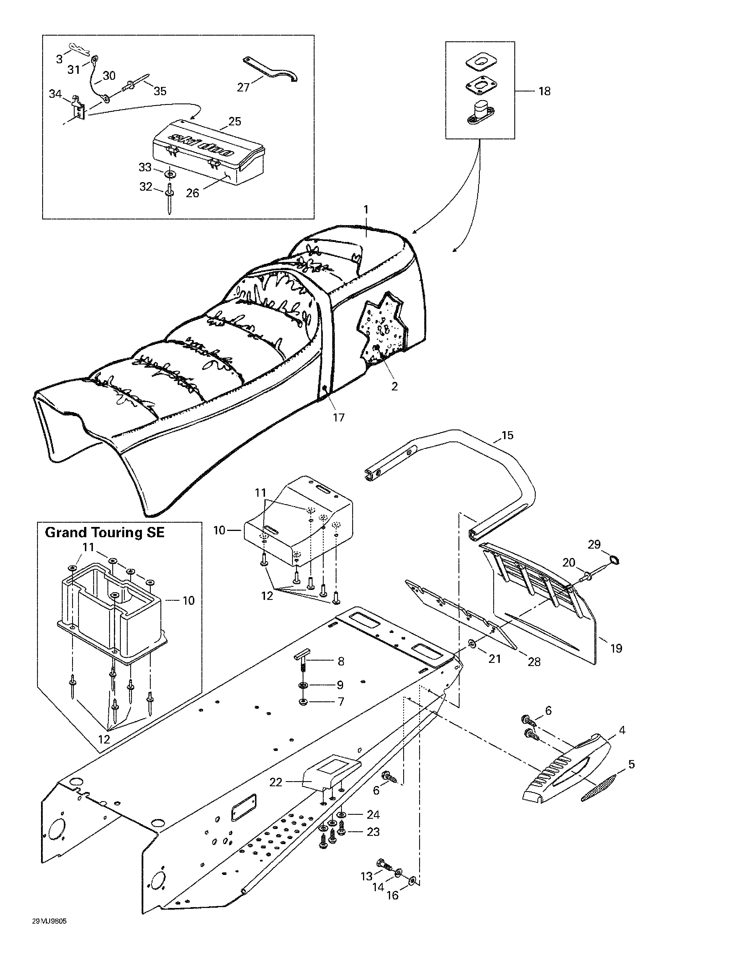 Seat and accessories