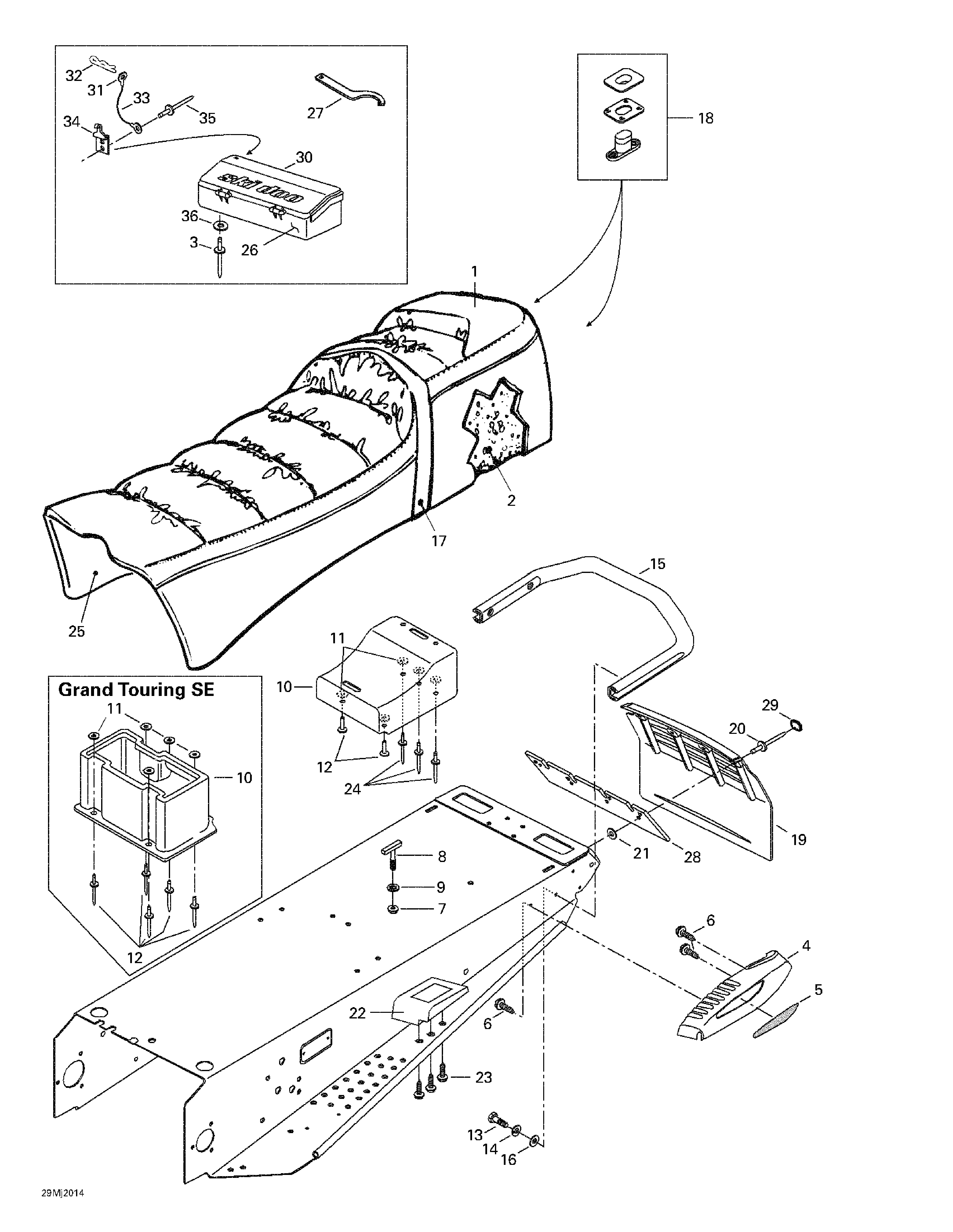 Seat and accessories