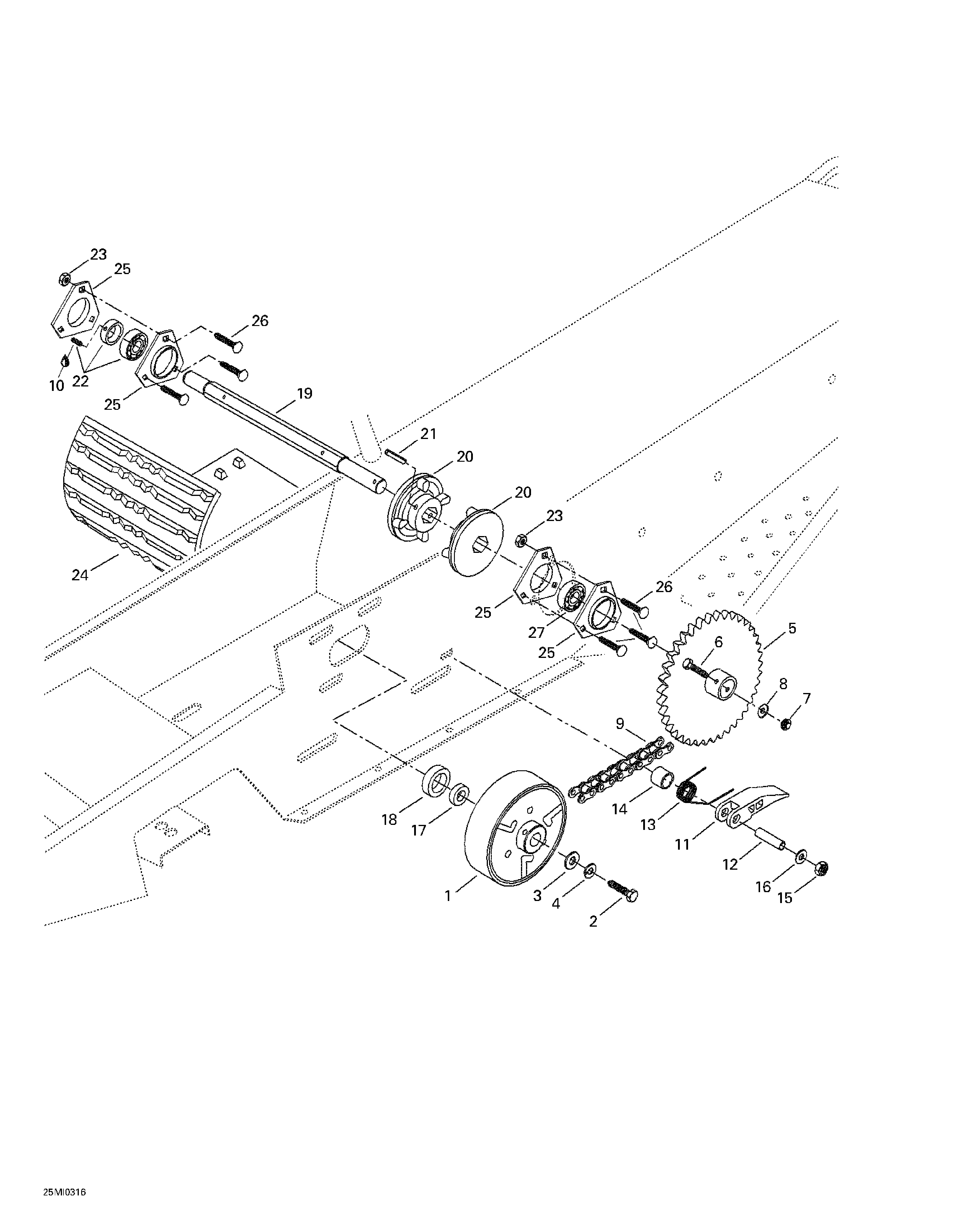 Drive axle and track