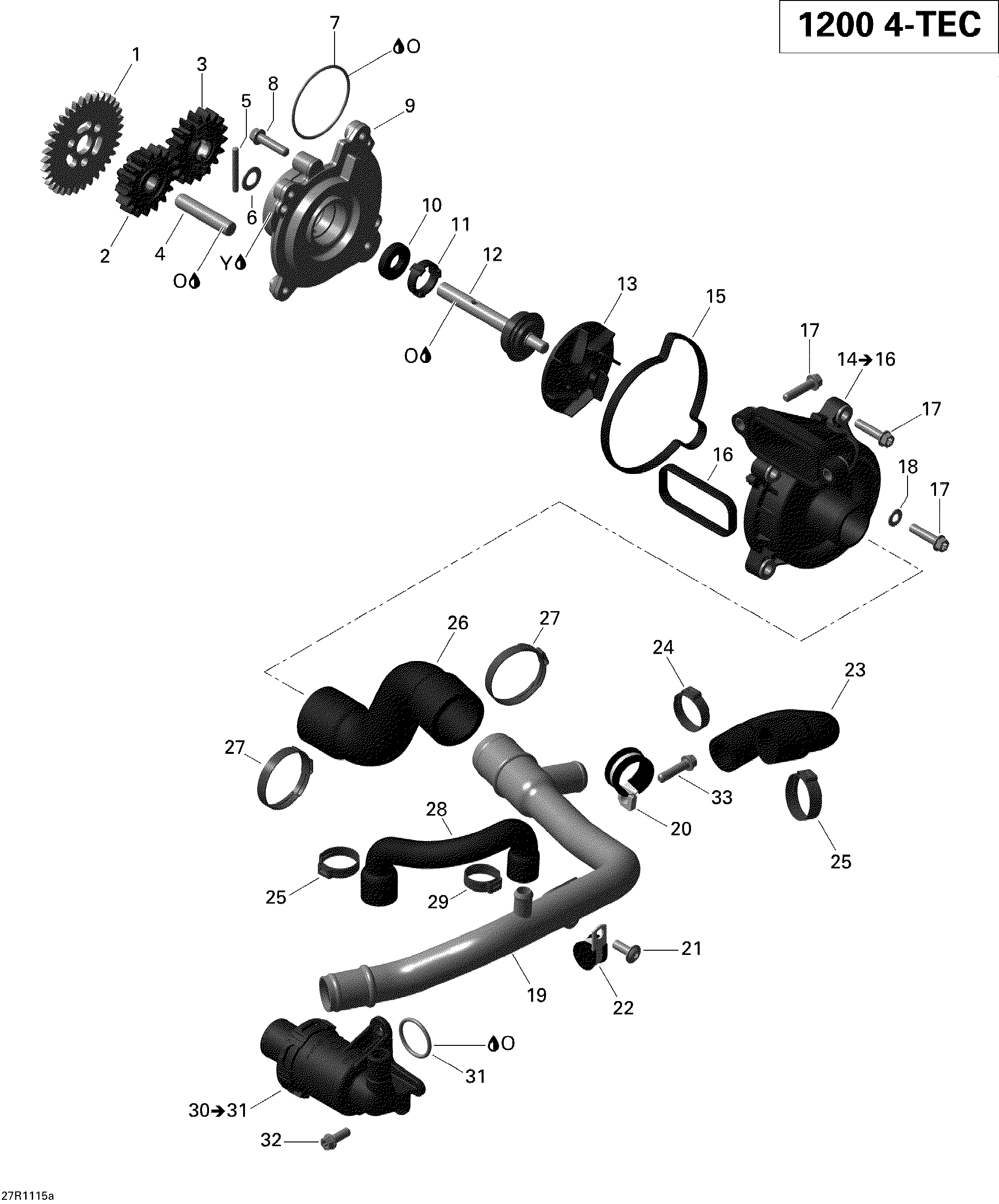 Engine cooling le