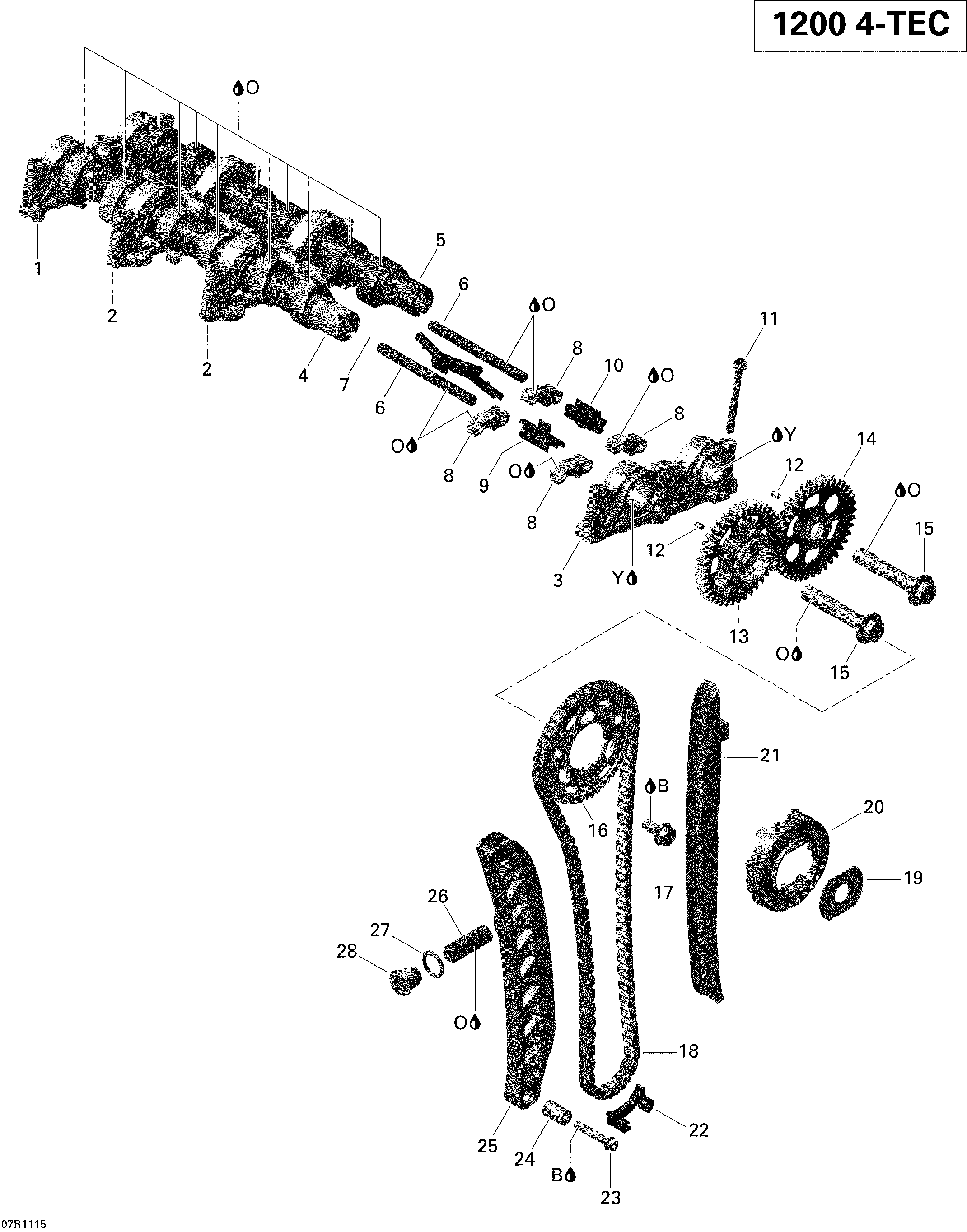 Camshafts and timing chain