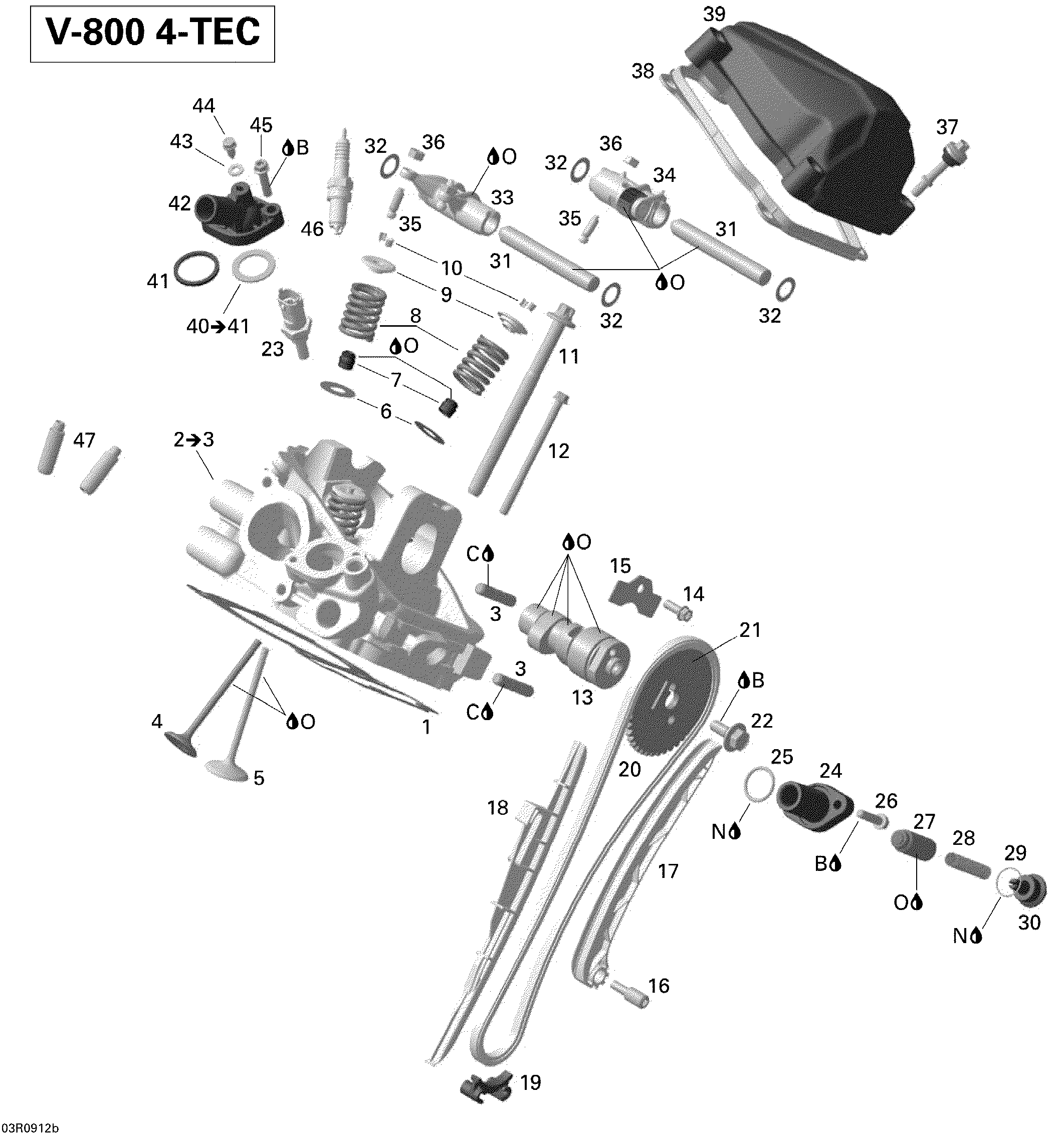 Cylinder head, rear