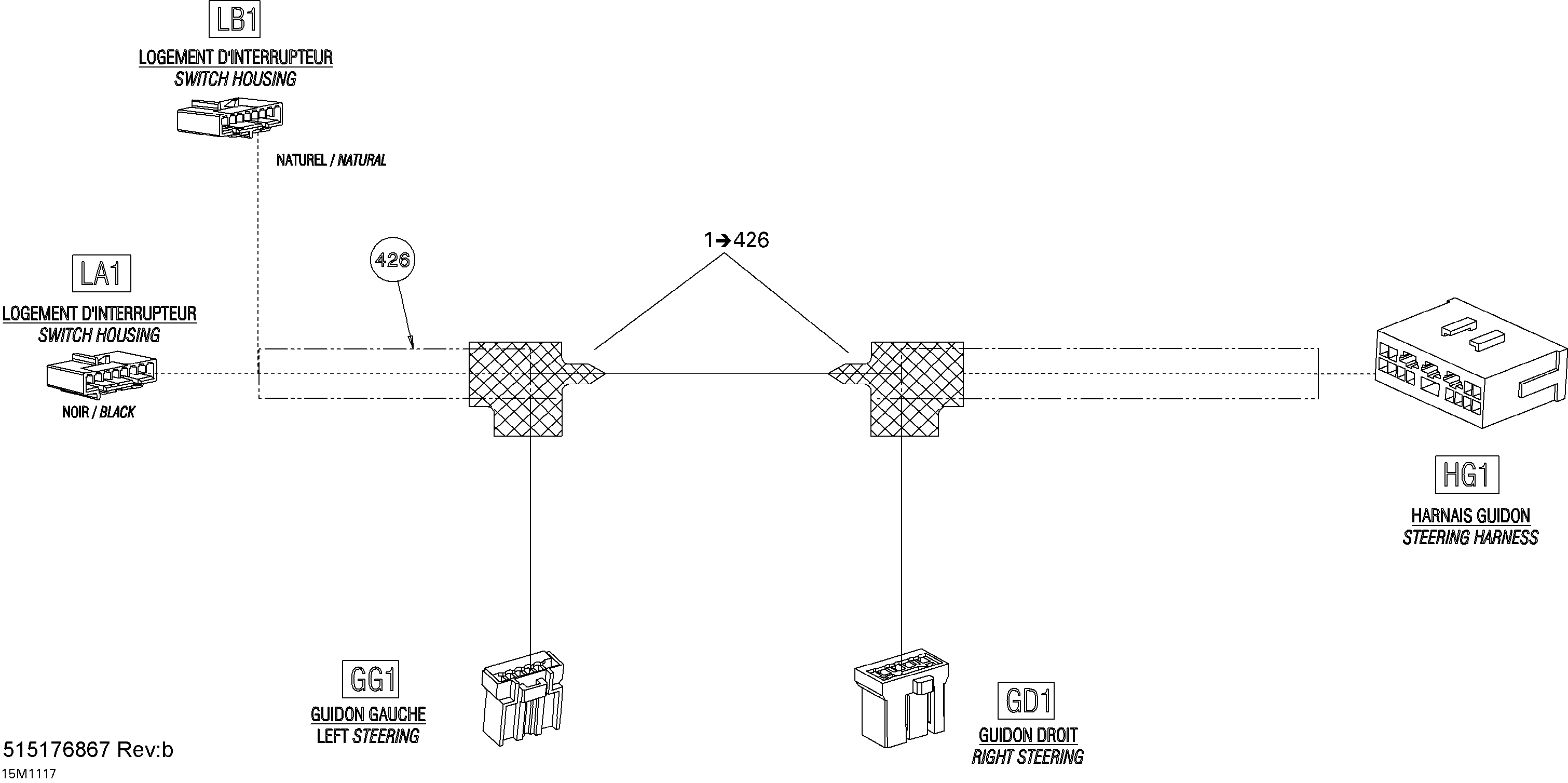 Steering wiring harness