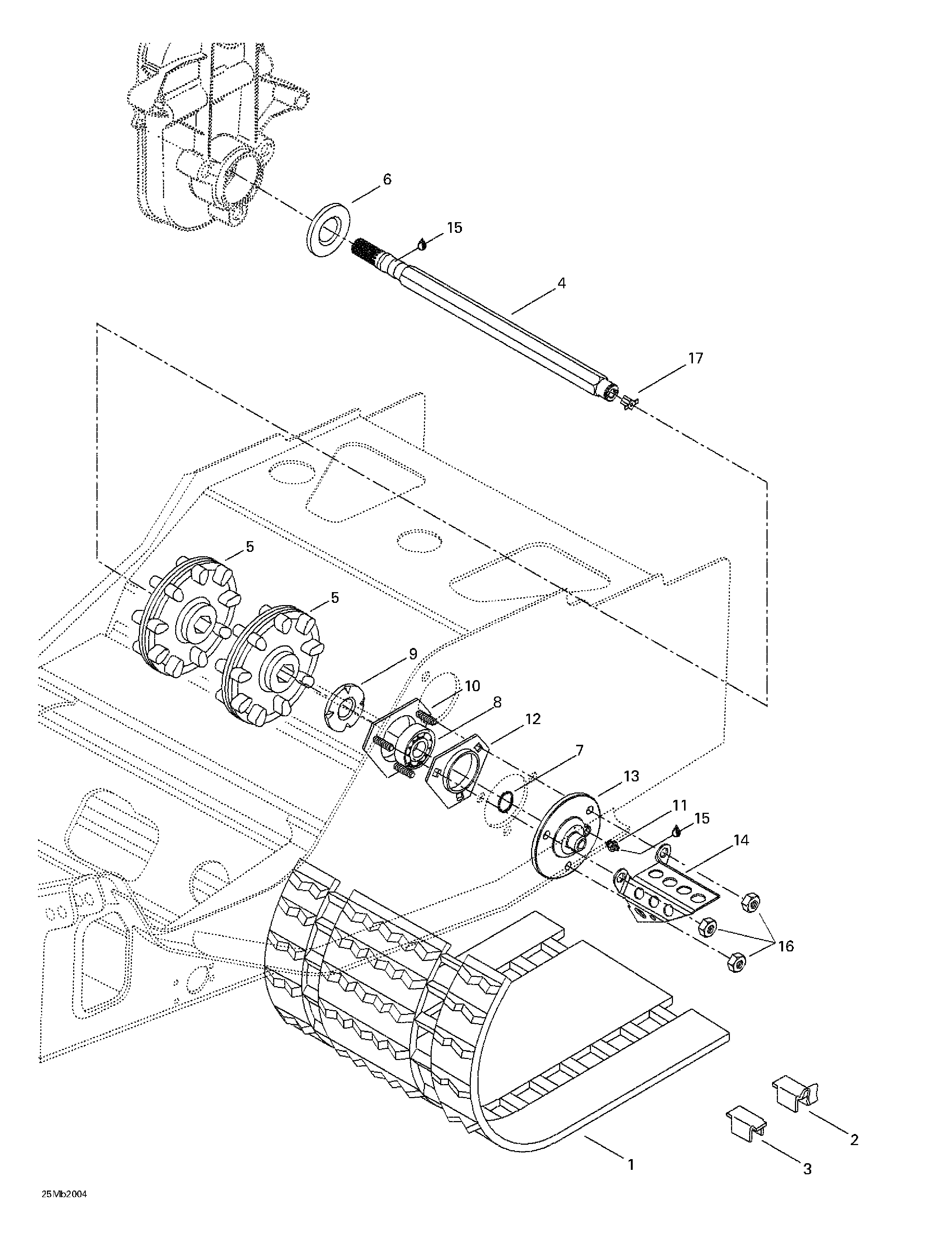 Drive axle and track