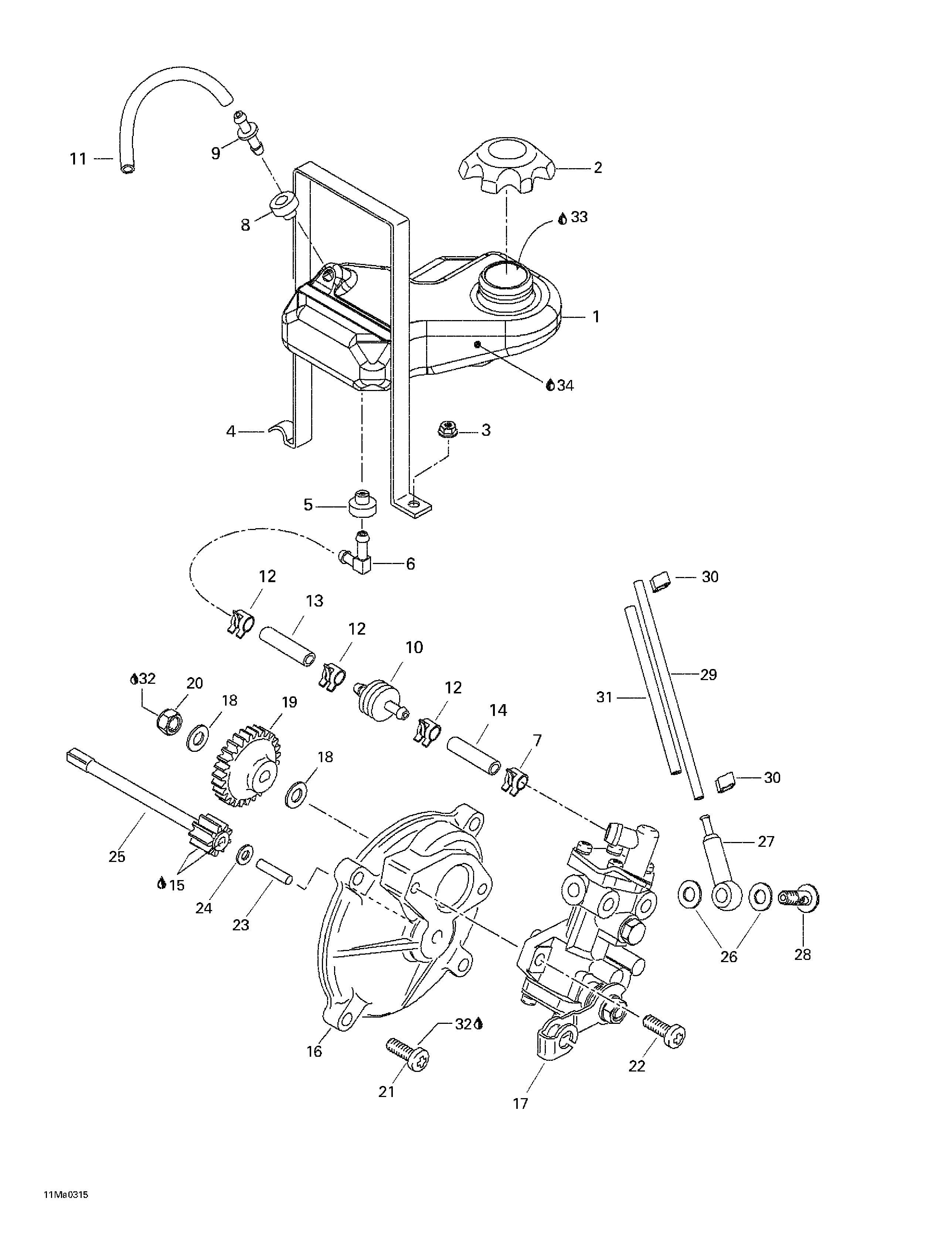 Oil injection system