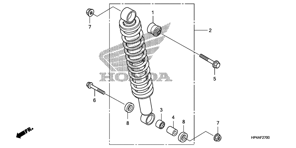 Rear shock absorber