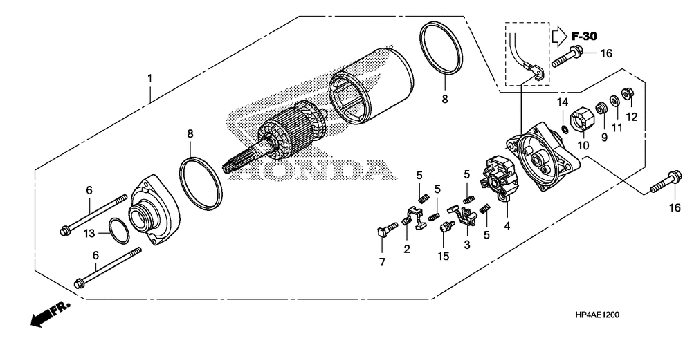 Starting motor