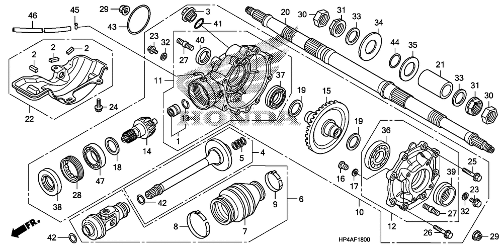 Rear final gear