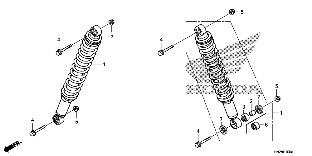 Front shock absorber