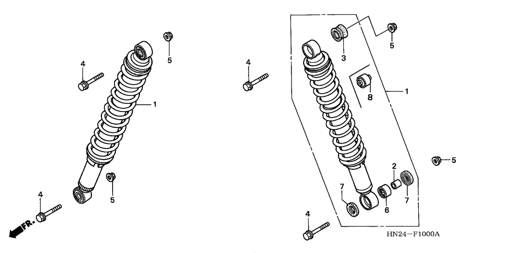 Front shock absorber