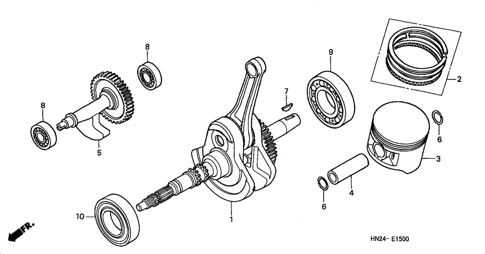 Crankshaft & piston