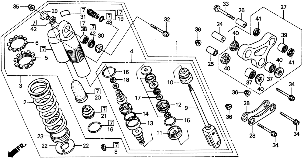 Rear shock absorber