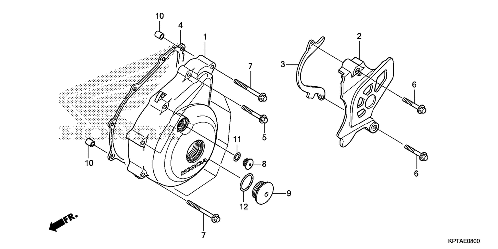 Left crankcase cover