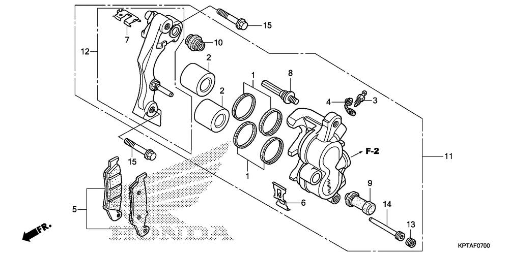 Front brake caliper