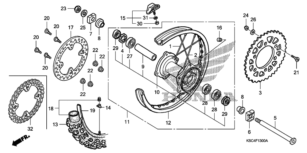 Rear wheel