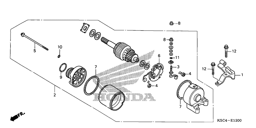 Starting motor