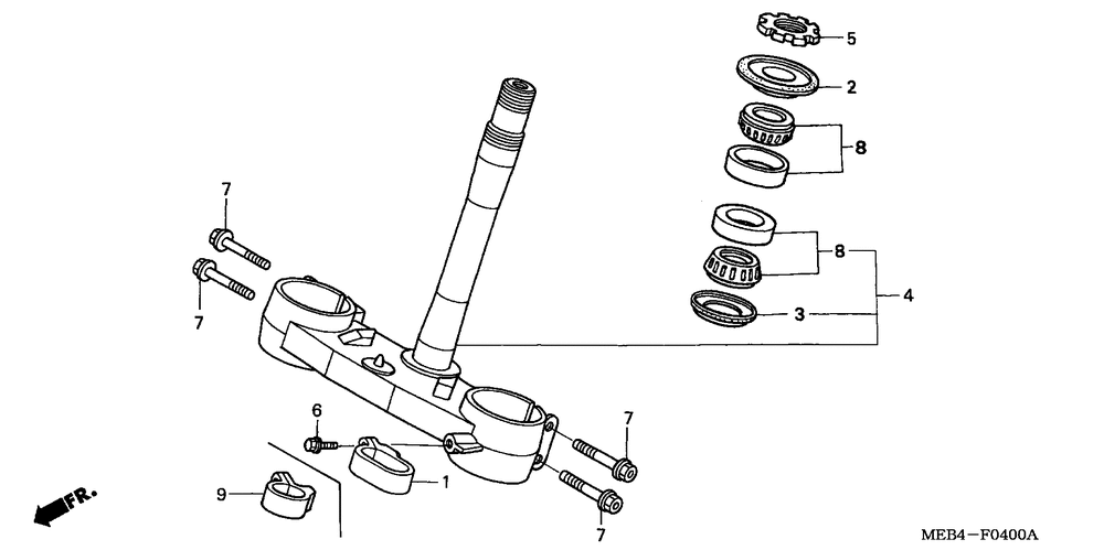 Steering stem (02-07)