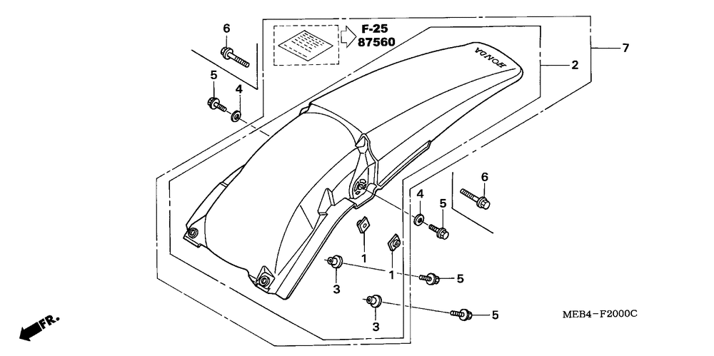 Rear fender