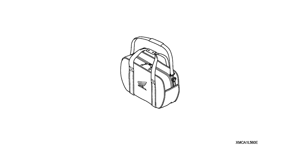 Saddlebag cooler (w_honda logo)