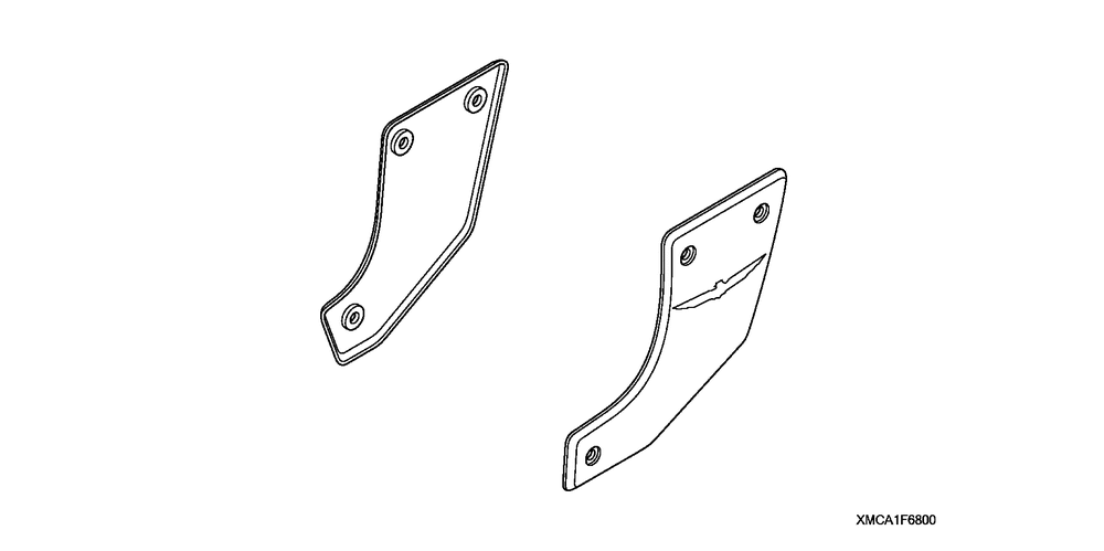 Swingarm pivot covers(chrome w_gl logo)