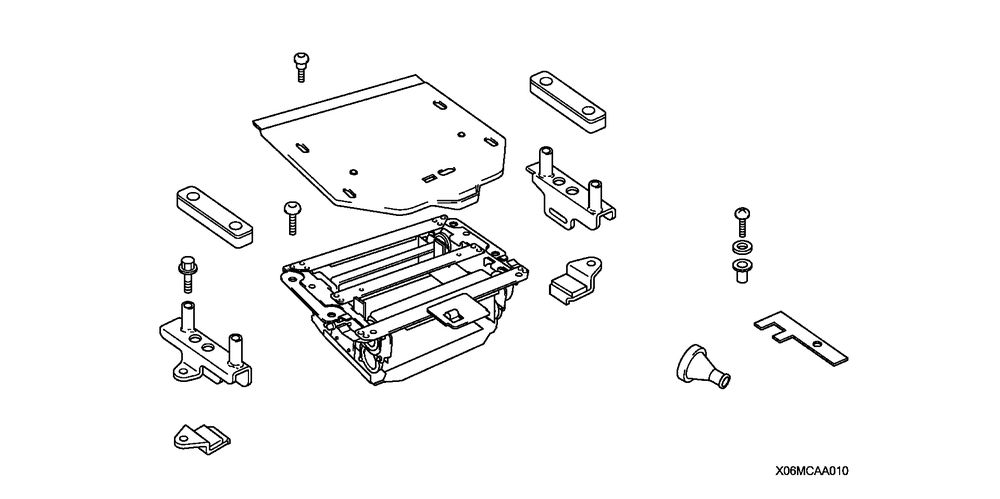 Cd changer attachment kit