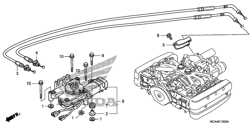 Reverse shift actuator